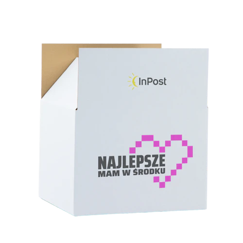 K90 Karton wysyłkowy 35×30×25cm Biały personalizowany