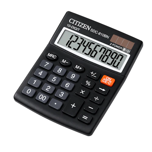 Calculatrice de bureau Citizen SDC-022SR 10 chiffres noir
