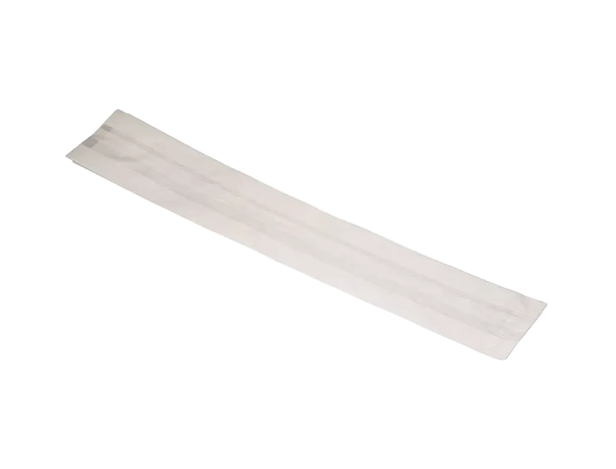 Paper bag for a baguette, white 58x10x6 cm 1