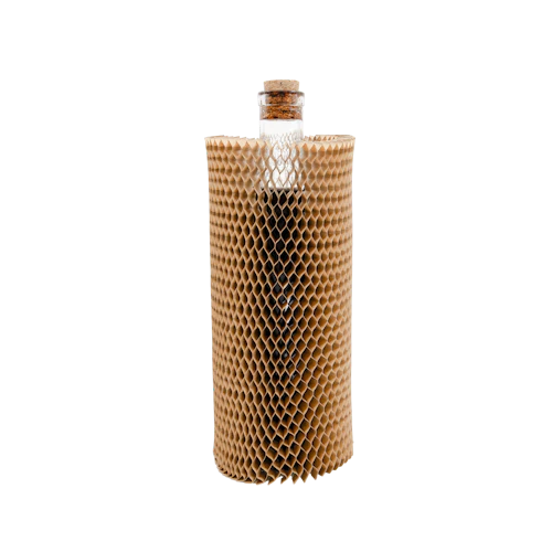 K1 Rękaw papierowy na butelkę 24.5cm (do butelki 0.5 l) Bez nadruku