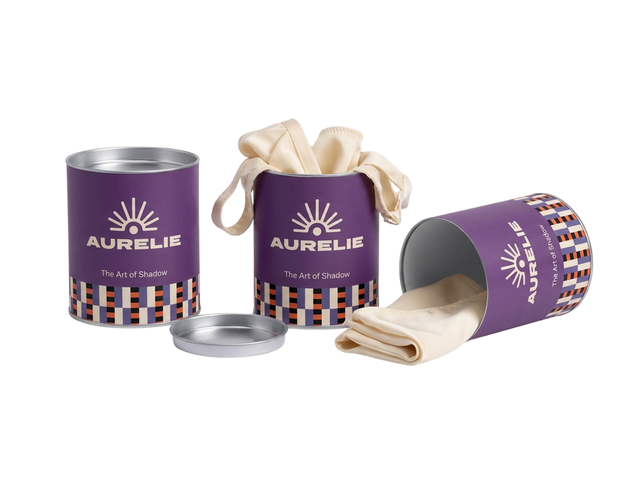 Custom Lingerie Cardboard Tube Box with Metal Lid 2