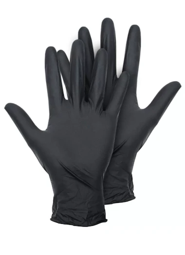 Guantes nitrilo negros talla L