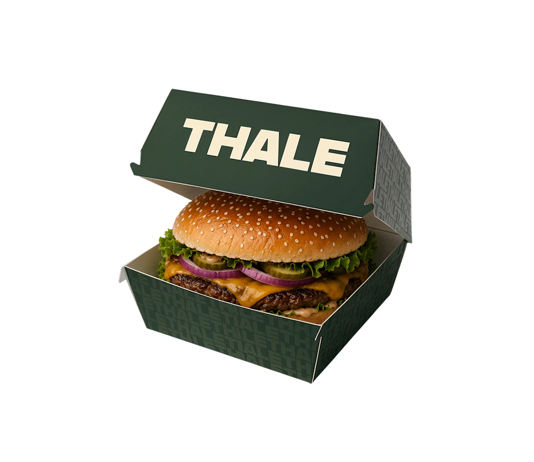Scatola per hamburger personalizzata 1