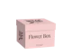 Boîte à fleurs rigide personnalisable avec couvercle