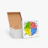 Caja Pizza Personalizada Blanco-Marrón 34x34x4 cm, Impresión superior 1