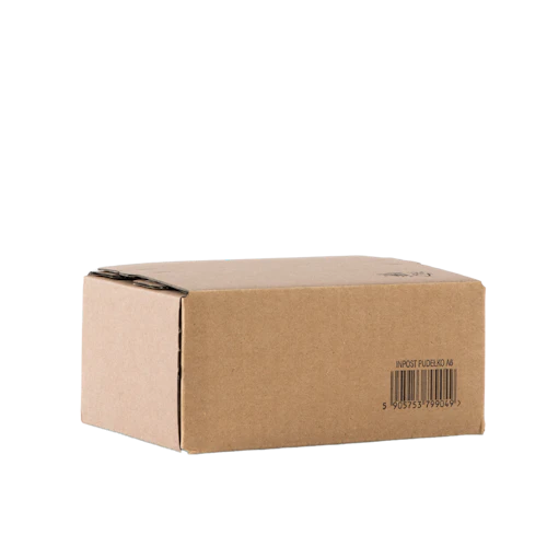 A6 Pudełko z automatycznym dnem 12.5×17×8cm Logo InPost