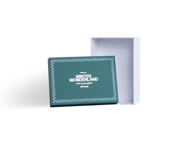 Boîte cadeau rigide avec couvercle personnalisable