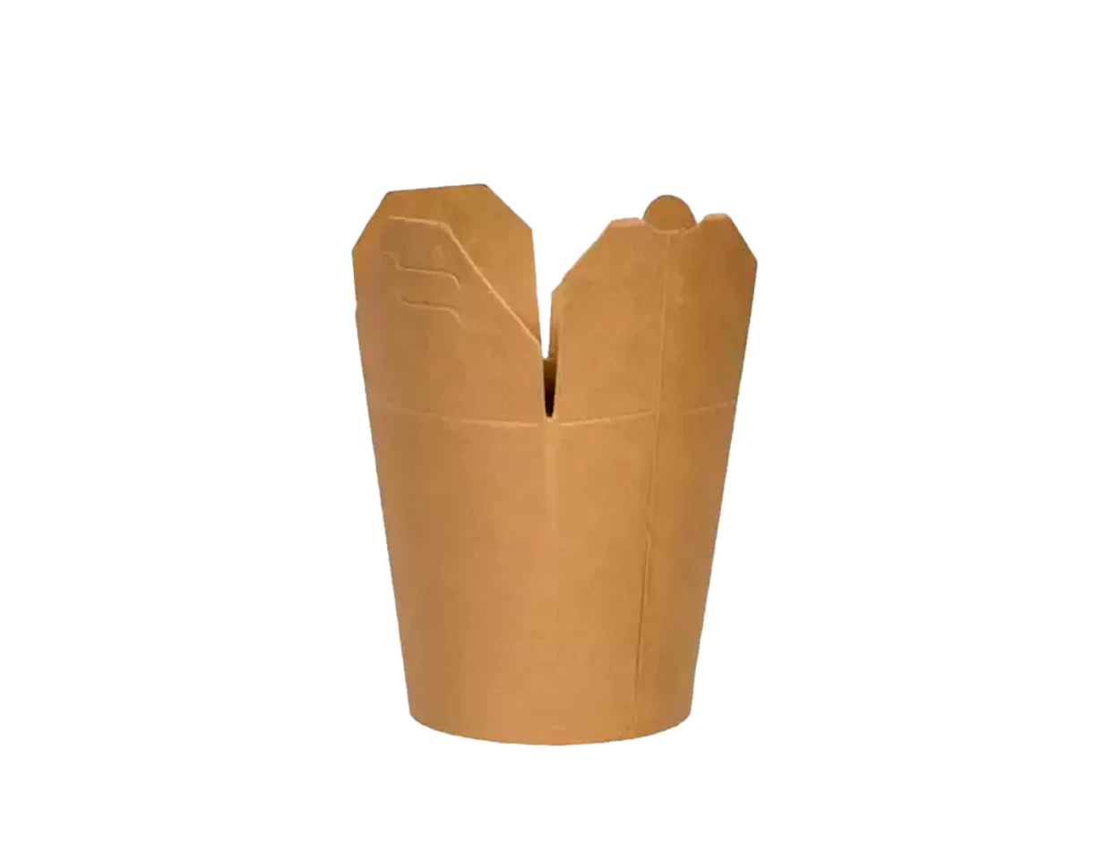 Pudełko papierowe do dań orientalnych, kraft 450 ml  1