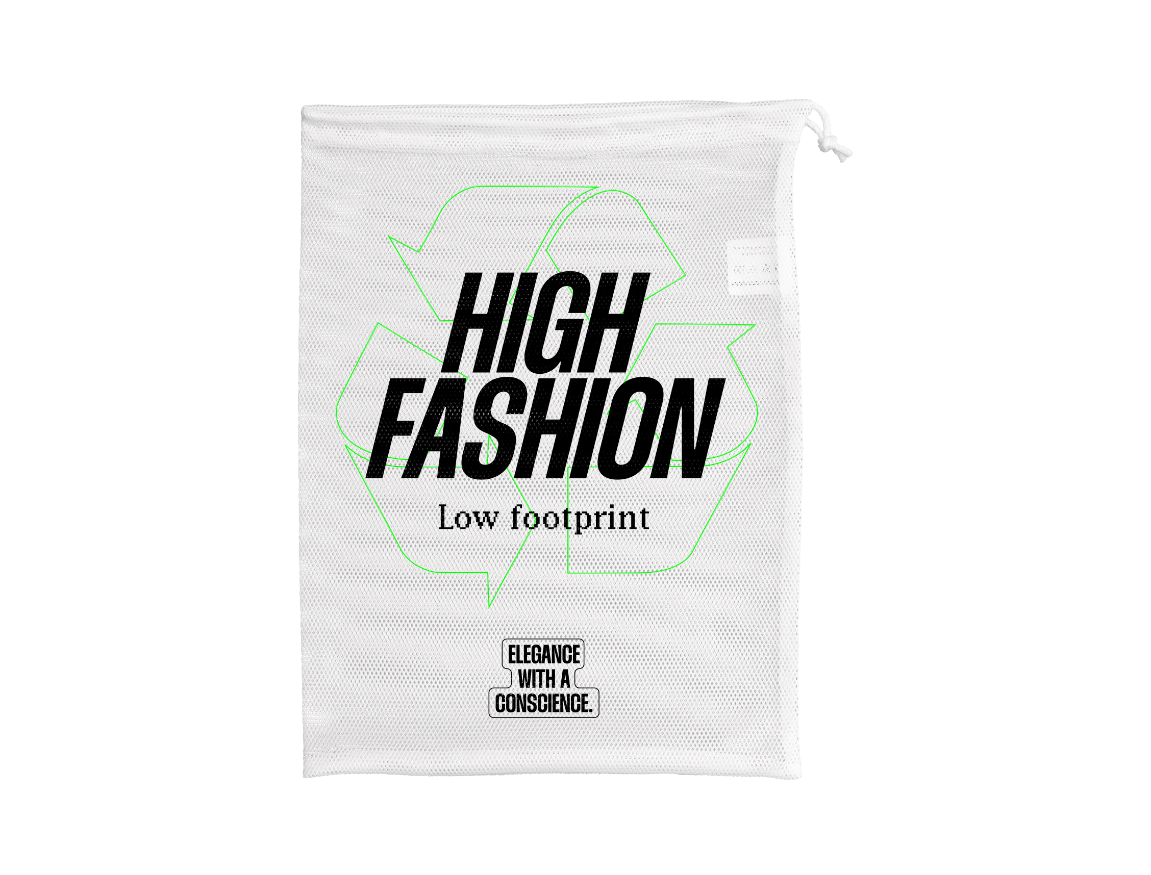 Custom Recycled Mesh Drawstring Bag