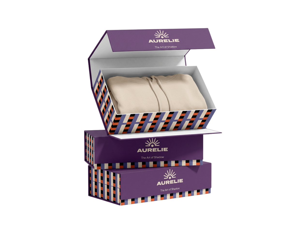 Caja magnética económica personalizable para sudadera 1