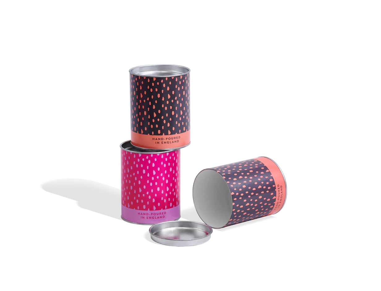Custom Cardboard Tube Box with Metal Lid 1
