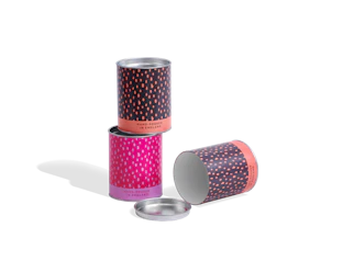 Custom Cardboard Tube Box with Metal Lid