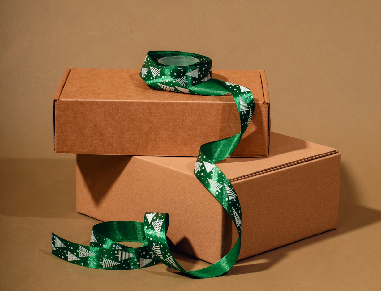 Individuelles Geschenkband zum Verpacken von Werbeartikeln 4