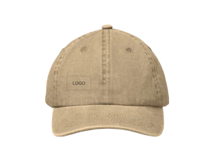 Casquette baseball 6 panneaux en coton lavé personnalisée