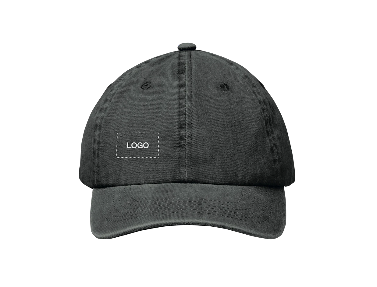 Individuelle 6-Panel Baseballkappe aus gewaschener Baumwolle 1