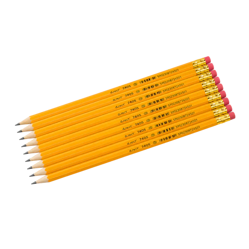 Crayons avec gomme D.Rect (12 pcs)