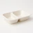Sealable Plastic Food Container, white, 2 partitions, 227x178x50 mm 1