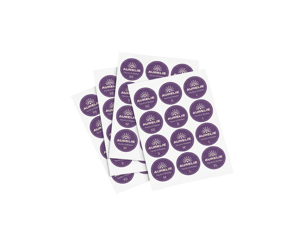 Etiquetas personalizables en hojas para embalajes de ropa 1