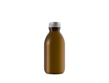 Botella de vidrio 150ml para shots con tapa