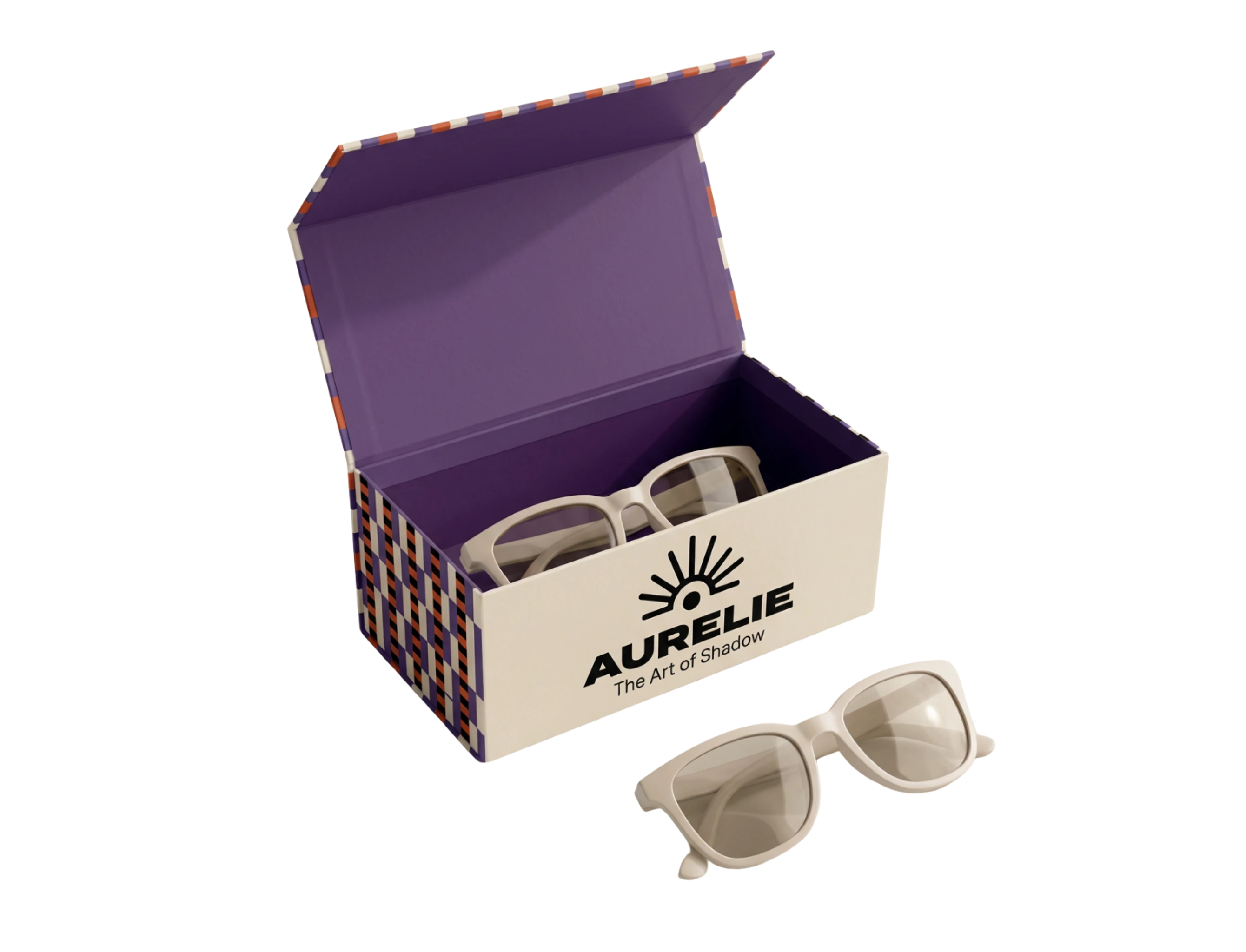 Personalizowane pudełko magnetyczne na okulary