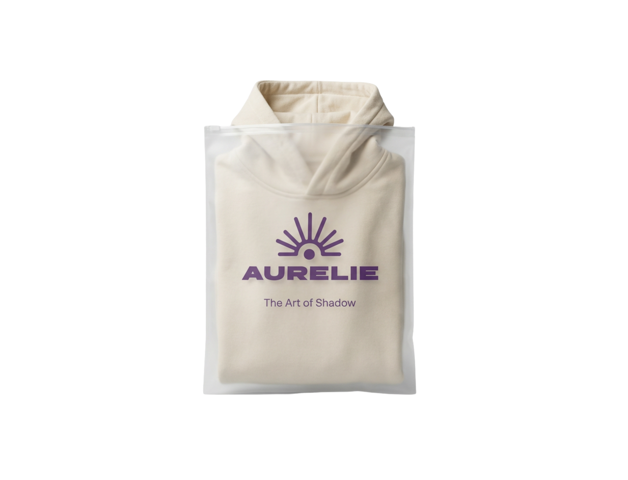 Pochette avec fermeture zip personnalisable pour sweats à capuche 1