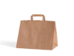 Bolsa de papel para comida para llevar con asa