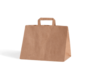 Sac en papier kraft pour vente à emporter