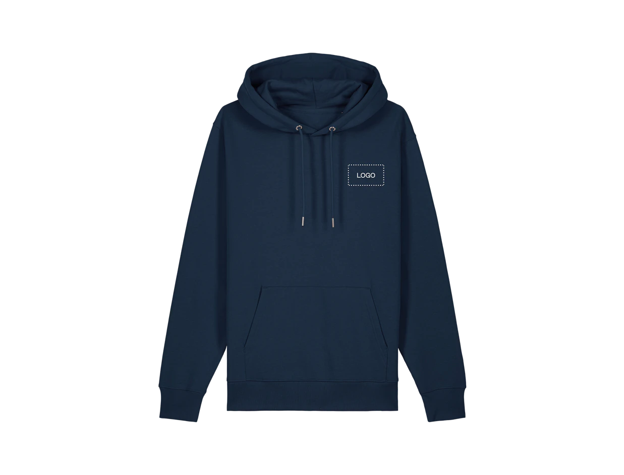 Felpa con cappuccio unisex cotone personalizzata 1