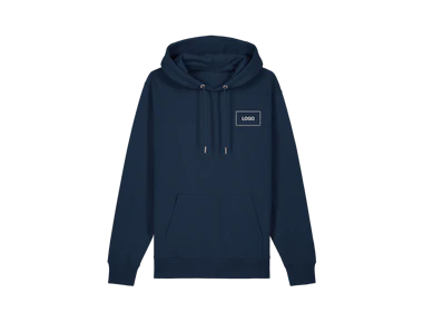 Felpa con cappuccio unisex cotone biologico personalizzata