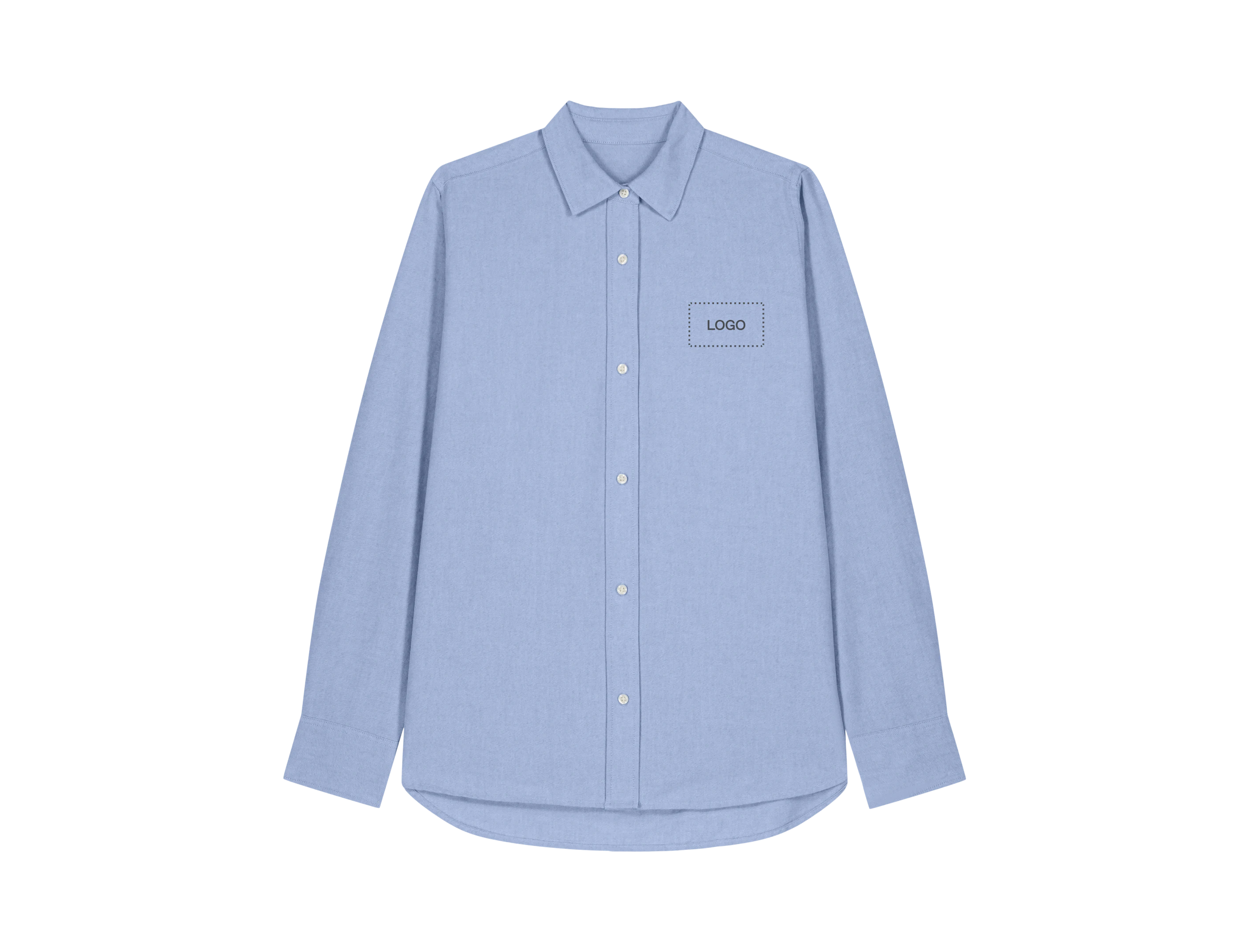 Custom Women Organic Cotton Button-Down Collar Shirt