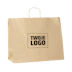 B107 Sac en papier avec poignée imprimée - marron