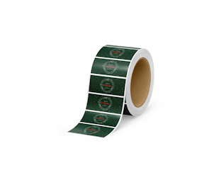 Custom Christmas Rectangle Labels on a Roll