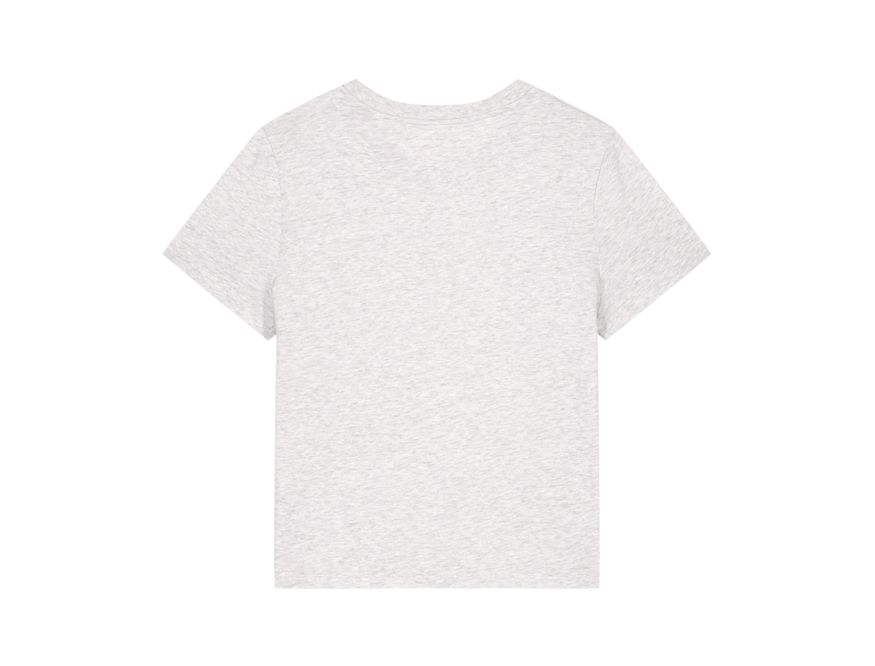 T-shirt femme en coton biologique de poids moyen personnalisé 5