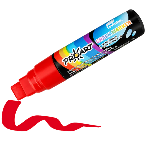 Marqueur à craie Leviatan ProArt pointe biseautée 6.5–15 mm 28 g rouge