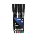 Marcatori permanenti per lucidi Rystor FM punta tonda 1 mm 5 pz colori assortiti