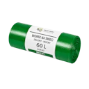 Bin Bags 60 L 60 x 80 cm green heavy-duty (50 pcs)