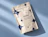 A cream stand-up pouch printed with dark blue star patterns and the text 'Hello! Is it me you're looking for?' on a blue background