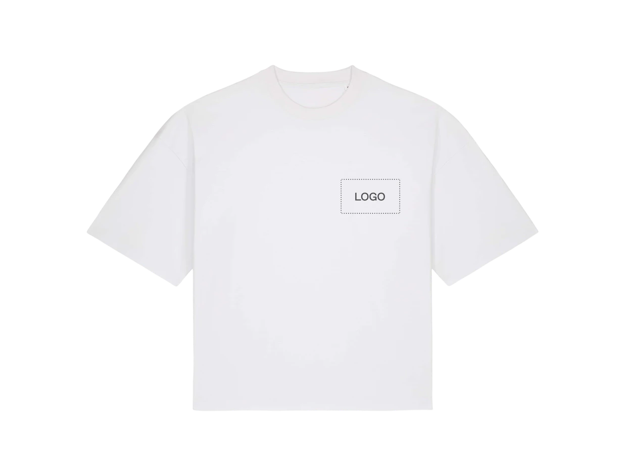Bedrukt unisex middelzwaar biologisch katoenen T-shirt 1