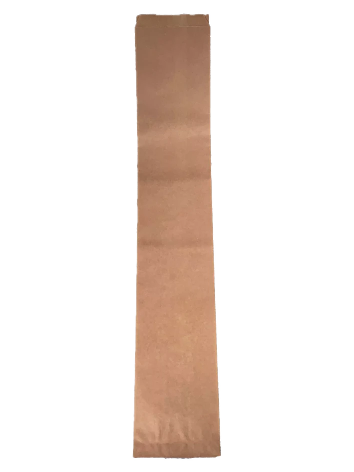Bolsa de papel baguette, marrón 58x10x6 cm 1