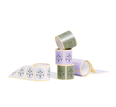 Étiquettes rectangulaires personnalisées pour identifier des objets publicitaires