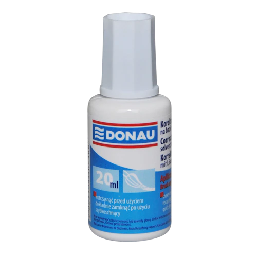 Korektor w płynie DONAU z pędzelkiem, 20 ml