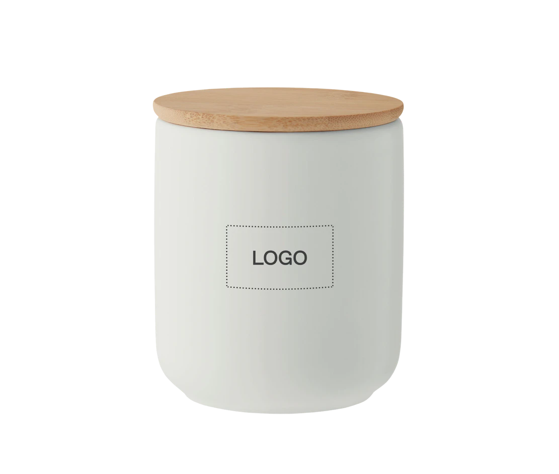 Individuelle Kerze aus pflanzlichem Wachs im Steinzeug 200 g 4