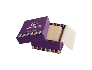 Scatola personalizzabile con coperchio per portafogli