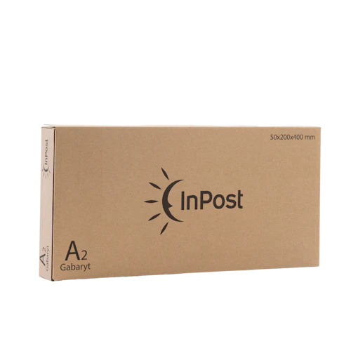 A2 Pudełko z automatycznym dnem 20×40×5cm Logo InPost