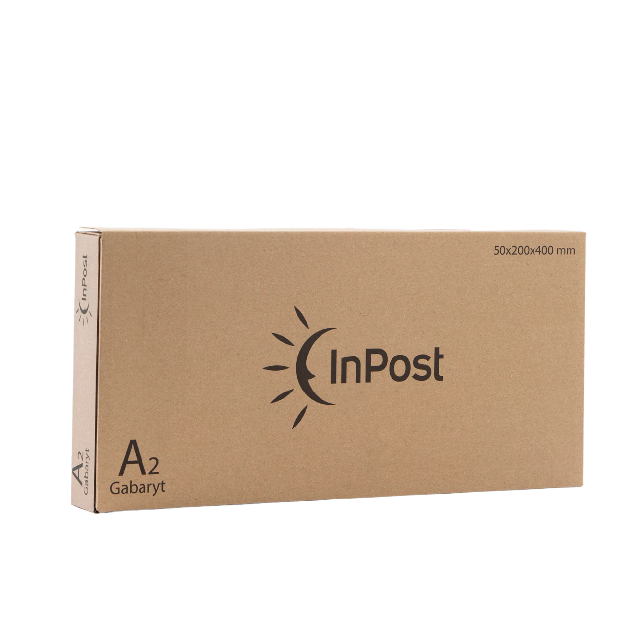 A2 Pudełko na zatrzask z automatycznym dnem, logo InPost