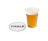 Custom Beer Cup & Coaster Set 1