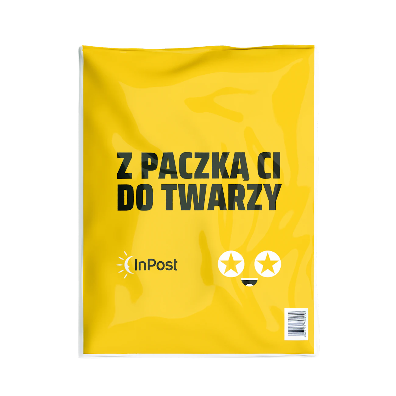 F2 Foliopak średni 350x450 mm, logo InPost