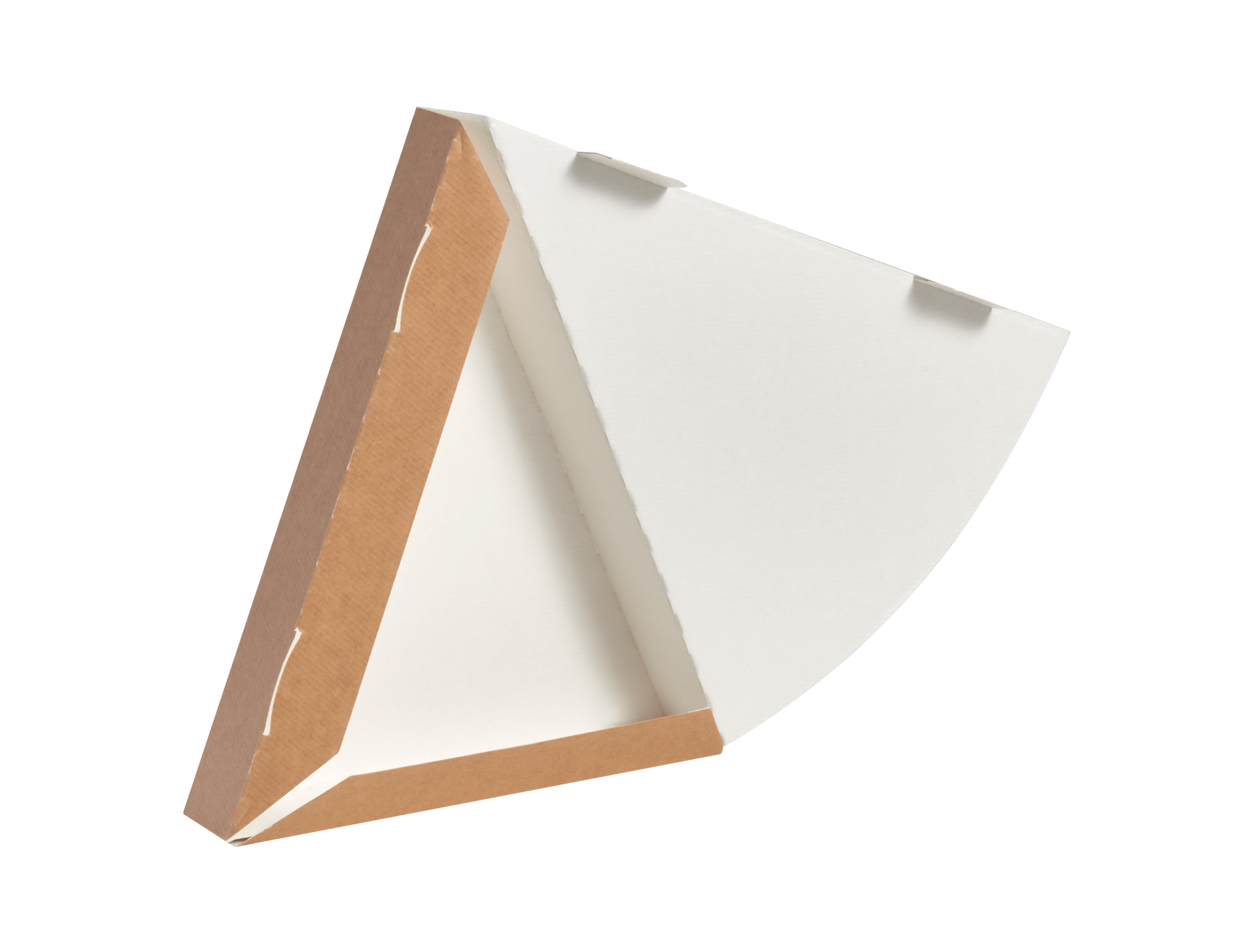 Carton triangle pour part de pizza isotherme