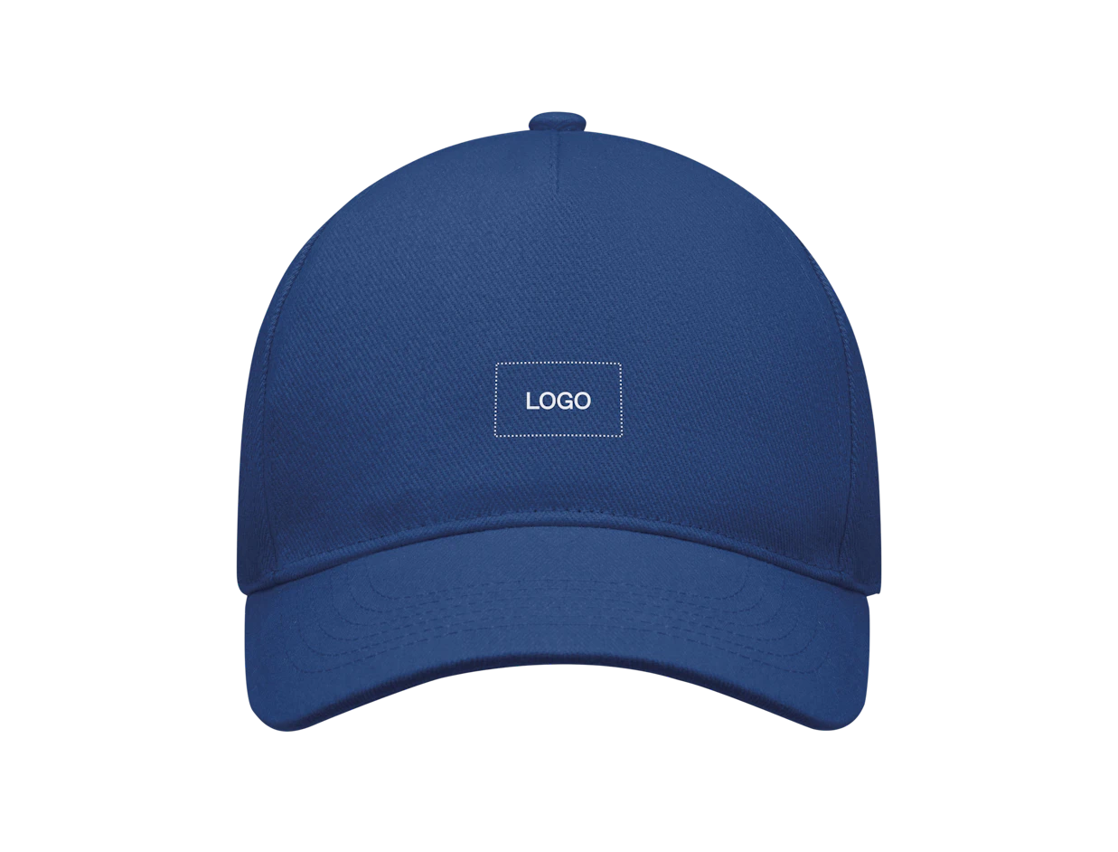 Cappellino baseball 5 pannelli cotone spazzolato pesante personalizzato 1