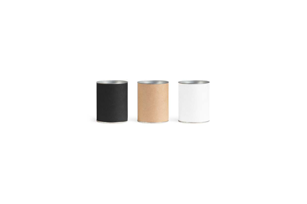 Plain Paper Can with Metal Lid 2